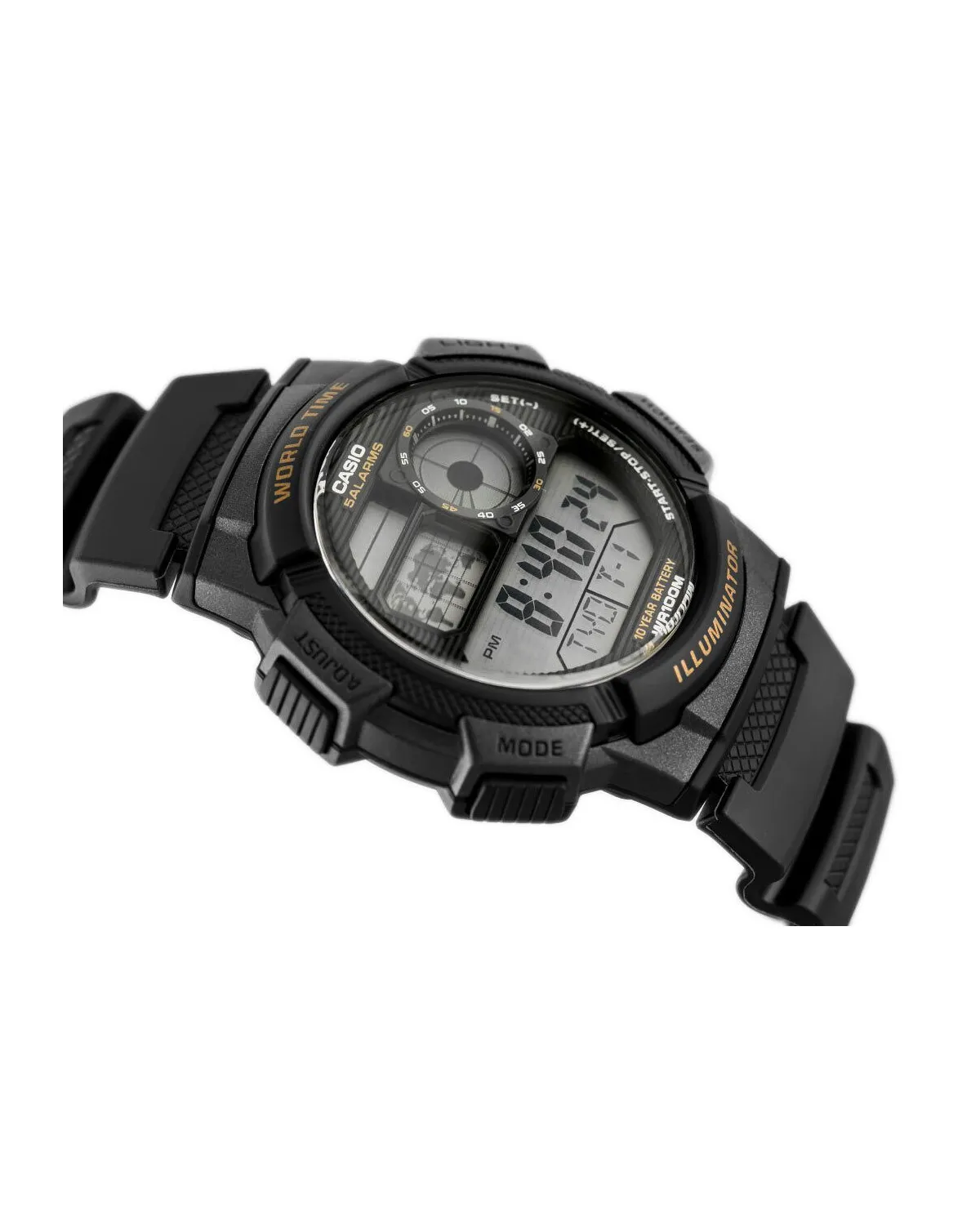 ZEGAREK MĘSKI CASIO AE-1000W-1AV - WORLD TIME + BOX ZEGAREK MĘSKI CASIO AE-1000W-1AV - WORLD TIME + BOX
