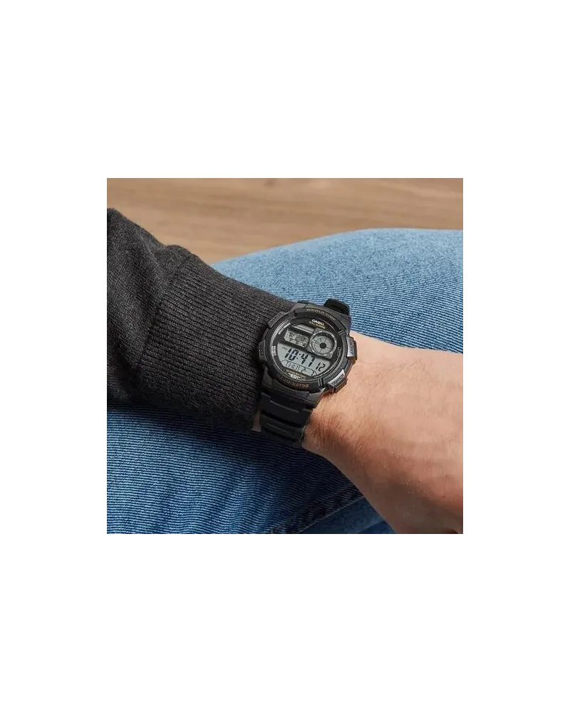 ZEGAREK MĘSKI CASIO AE-1000W-1AV - WORLD TIME + BOX ZEGAREK MĘSKI CASIO AE-1000W-1AV - WORLD TIME + BOX