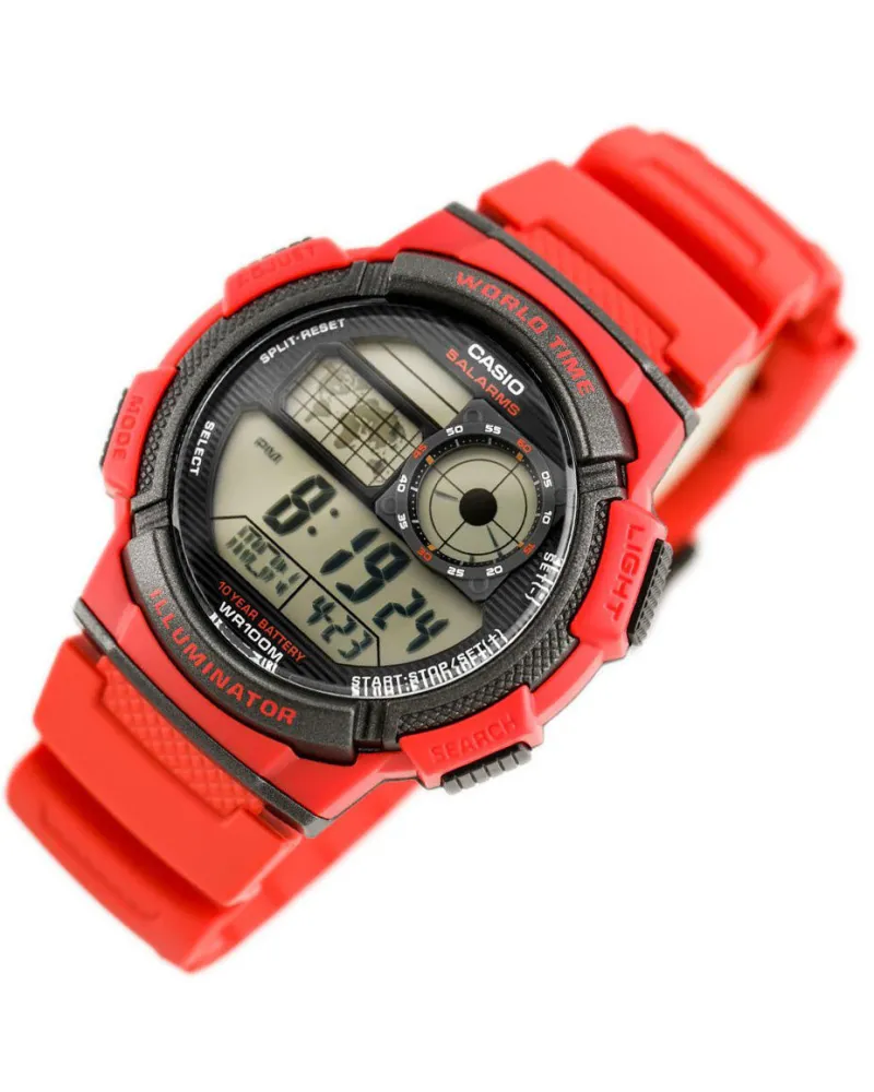 ZEGAREK MĘSKI CASIO AE-1000W 4AV (zd073c) - WORLD TIME + BOX