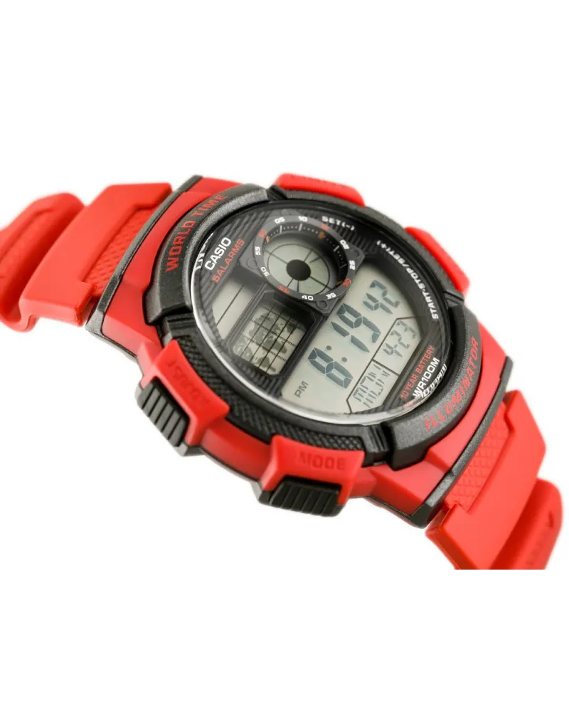 ZEGAREK MĘSKI CASIO AE-1000W 4AV (zd073c) - WORLD TIME + BOX