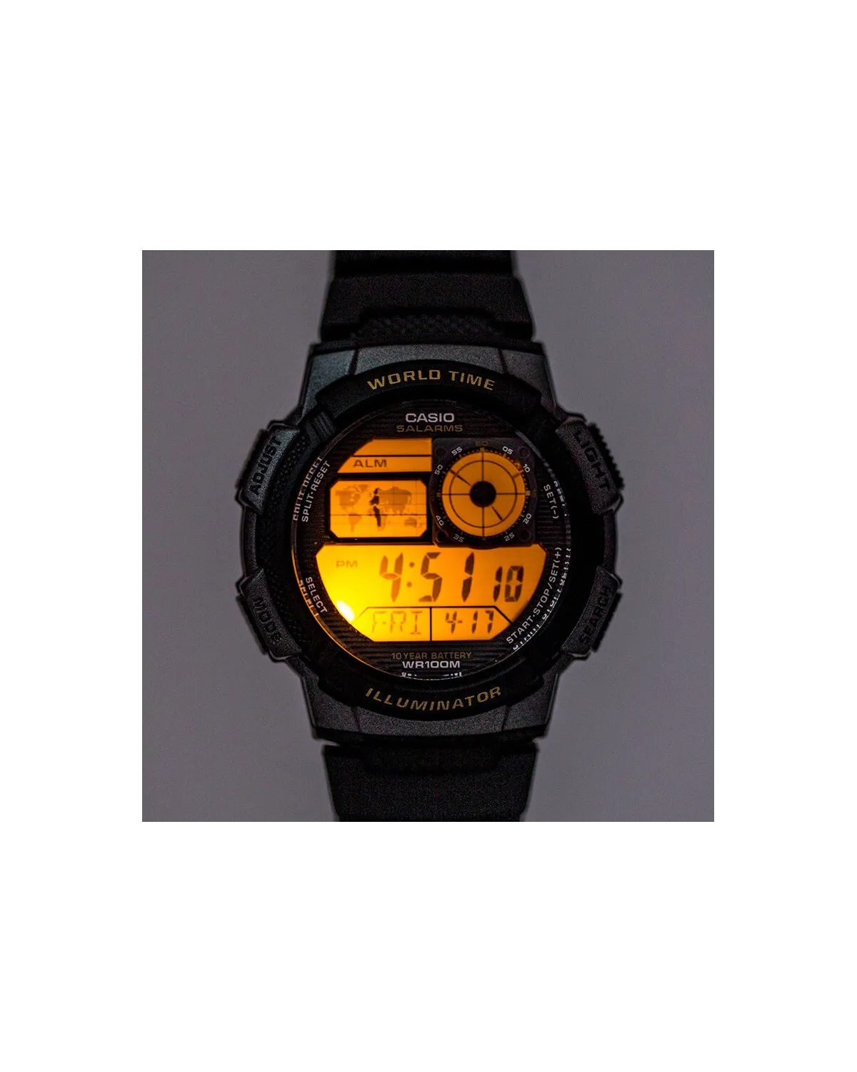 ZEGAREK MĘSKI CASIO AE-1000W 4AV (zd073c) - WORLD TIME + BOX