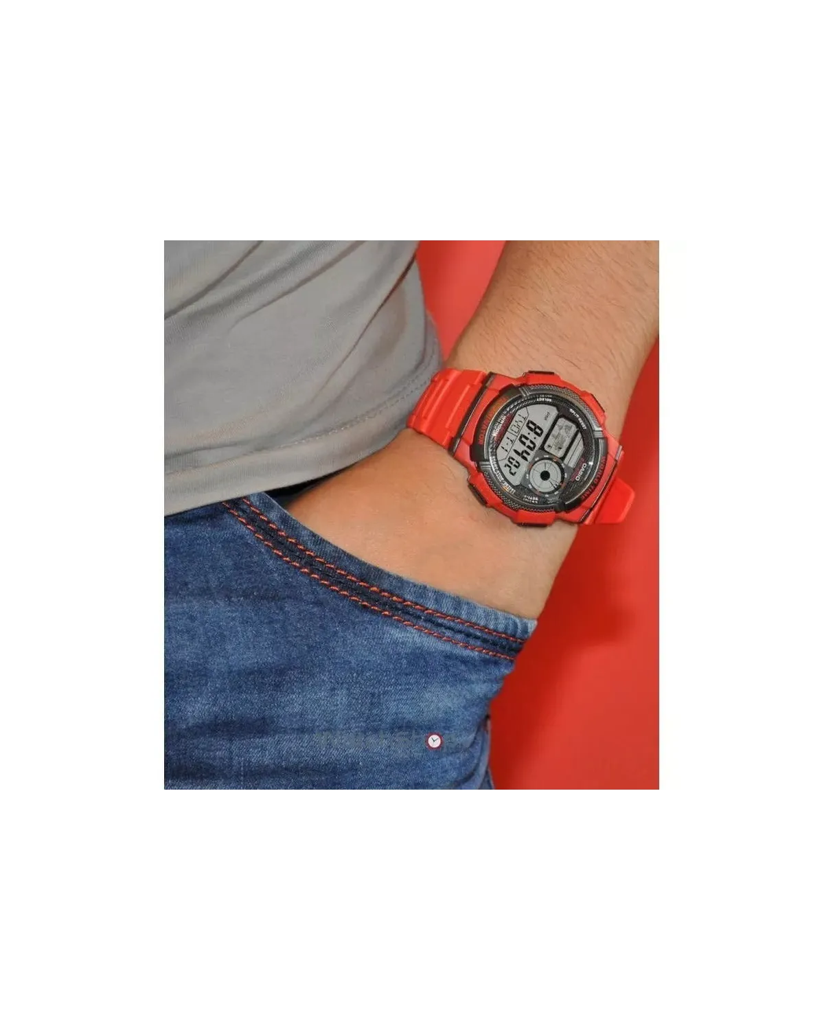 ZEGAREK MĘSKI CASIO AE-1000W 4AV (zd073c) - WORLD TIME + BOX
