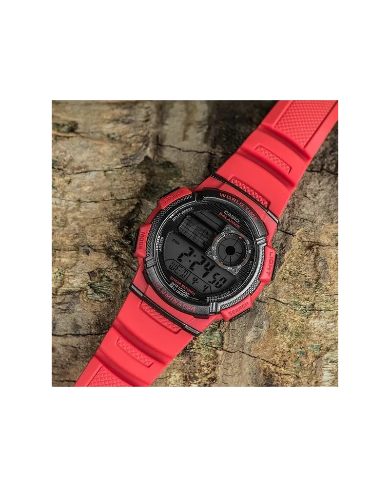 ZEGAREK MĘSKI CASIO AE-1000W 4AV (zd073c) - WORLD TIME + BOX