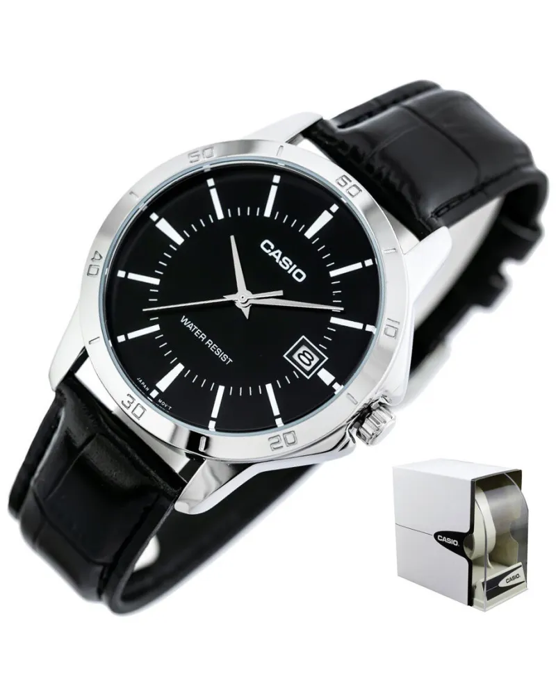 ZEGAREK MĘSKI CASIO MTP-V004L - 1A (zd046e) + BOX ZEGAREK MĘSKI CASIO MTP-V004L - 1A (zd046e) + BOX