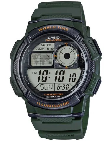 ZEGAREK MĘSKI CASIO AE-1000W 3AVDF (zd073b) - WORLD TIME + BOX