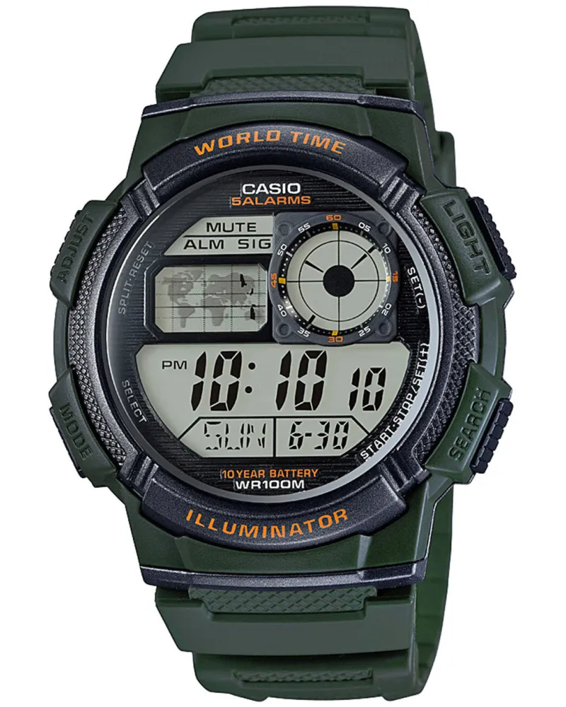 ZEGAREK MĘSKI CASIO AE-1000W 3AVDF (zd073b) - WORLD TIME + BOX ZEGAREK MĘSKI CASIO AE-1000W 3AVDF (zd073b) - WORLD TIME + BOX