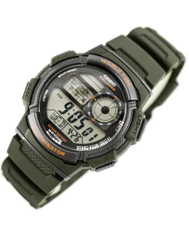 ZEGAREK MĘSKI CASIO AE-1000W 3AVDF (zd073b) - WORLD TIME + BOX ZEGAREK MĘSKI CASIO AE-1000W 3AVDF (zd073b) - WORLD TIME + BOX