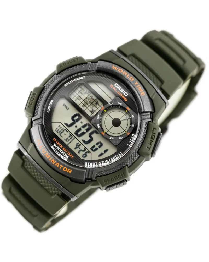 ZEGAREK MĘSKI CASIO AE-1000W 3AVDF (zd073b) - WORLD TIME + BOX ZEGAREK MĘSKI CASIO AE-1000W 3AVDF (zd073b) - WORLD TIME + BOX