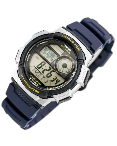 ZEGAREK MĘSKI CASIO AE-1000W 2AV (zd073e) - WORLD TIME + BOX ZEGAREK MĘSKI CASIO AE-1000W 2AV (zd073e) - WORLD TIME + BOX
