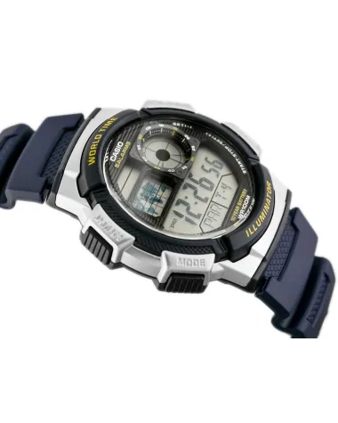 ZEGAREK MĘSKI CASIO AE-1000W 2AV (zd073e) - WORLD TIME + BOX ZEGAREK MĘSKI CASIO AE-1000W 2AV (zd073e) - WORLD TIME + BOX