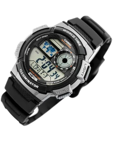 ZEGAREK MĘSKI CASIO AE-1000W 1BVDF (zd073g) - WORLD TIME + BOX