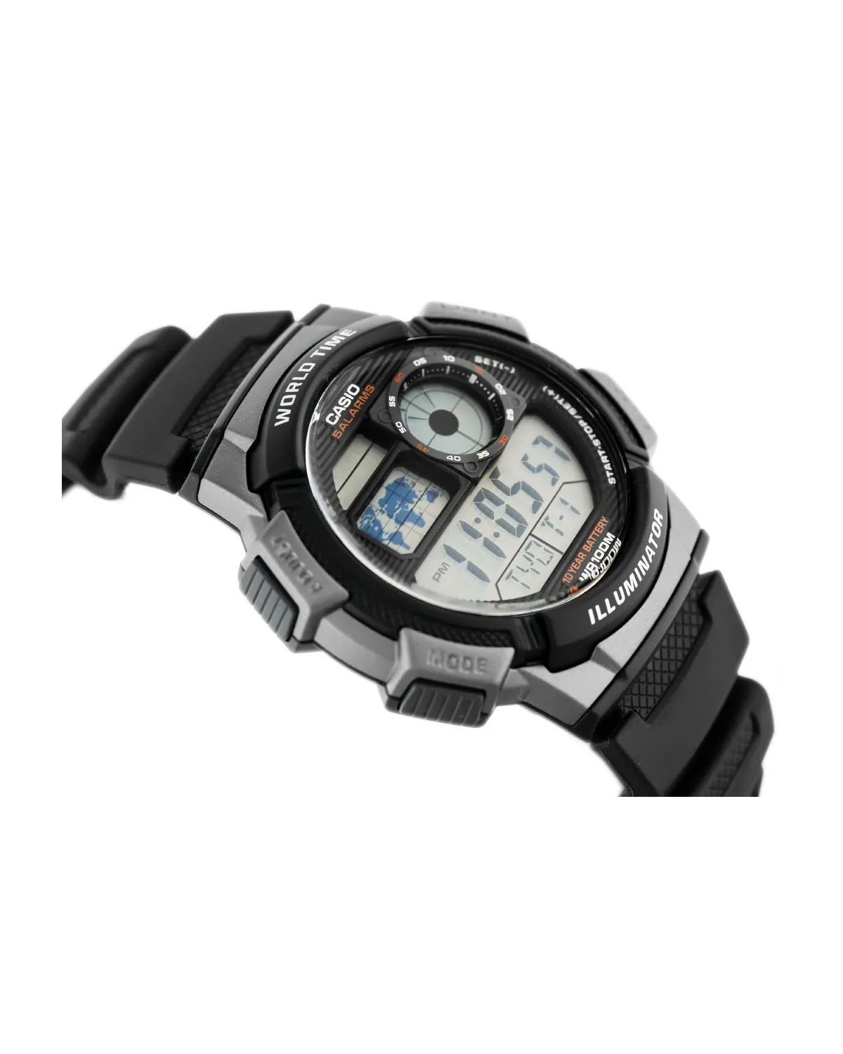 ZEGAREK MĘSKI CASIO AE-1000W 1BVDF (zd073g) - WORLD TIME + BOX