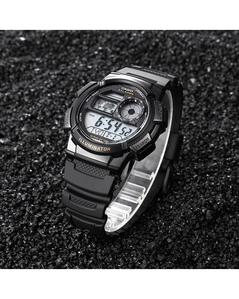 ZEGAREK MĘSKI CASIO AE-1000W 1BVDF (zd073g) - WORLD TIME + BOX