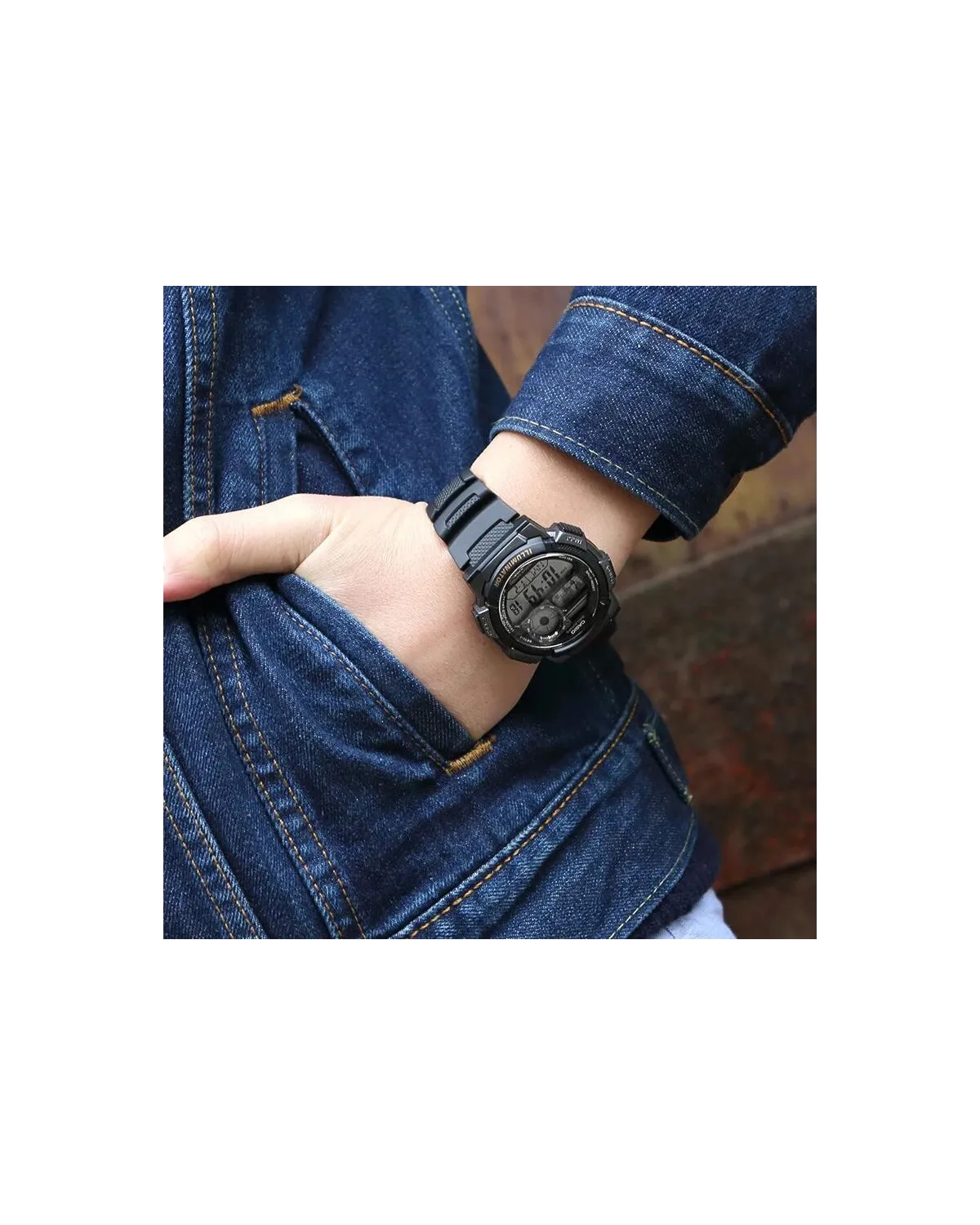 ZEGAREK MĘSKI CASIO AE-1000W 1BVDF (zd073g) - WORLD TIME + BOX