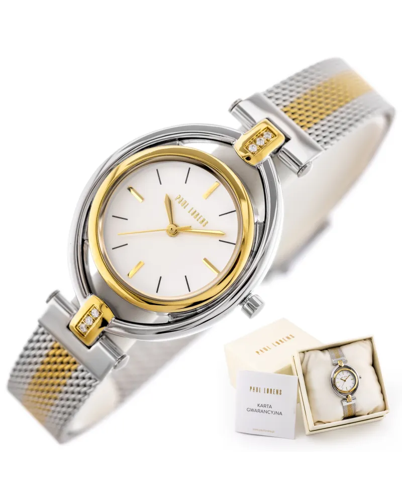 ZEGAREK DAMSKI PAUL LORENS -  PL13628B-3D2 (zg555d) + BOX
