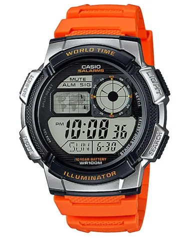 ZEGAREK MĘSKI CASIO AE-1000W 4BV (zd073d) - WORLD TIME + BOX