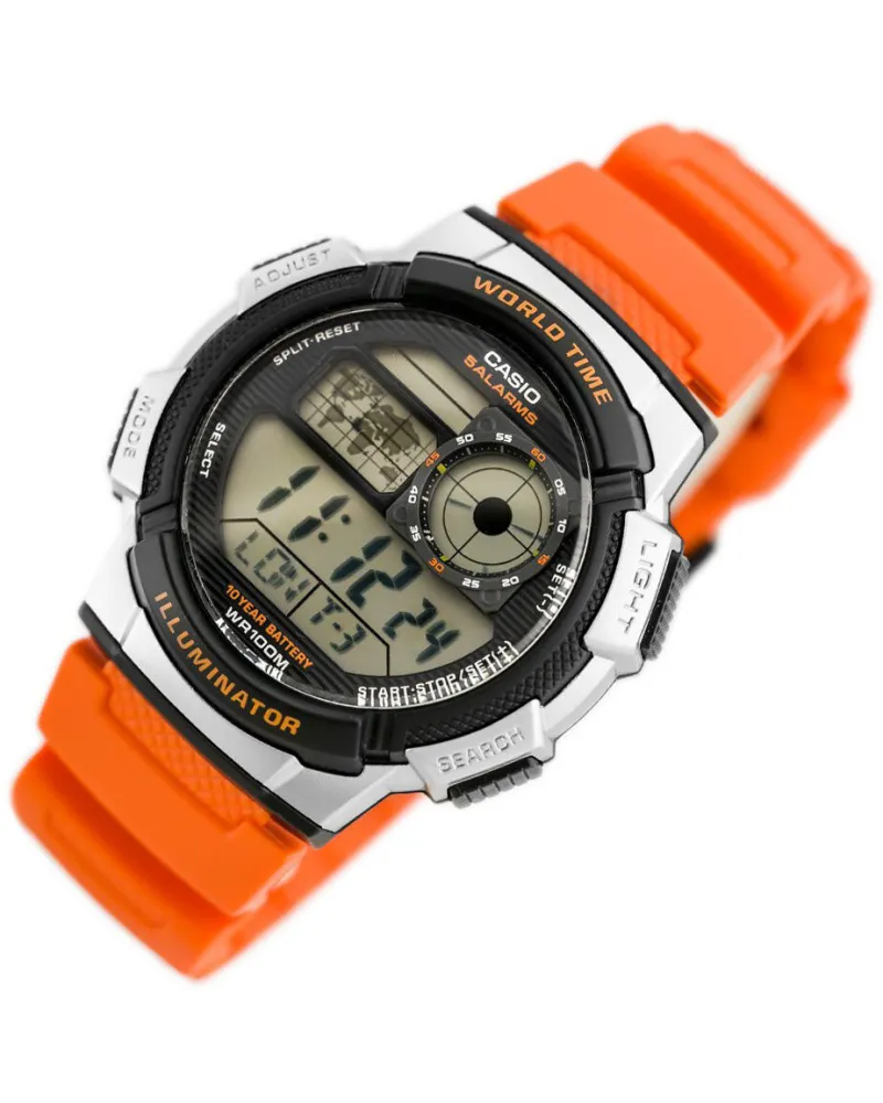ZEGAREK MĘSKI CASIO AE-1000W 4BV (zd073d) - WORLD TIME + BOX ZEGAREK MĘSKI CASIO AE-1000W 4BV (zd073d) - WORLD TIME + BOX