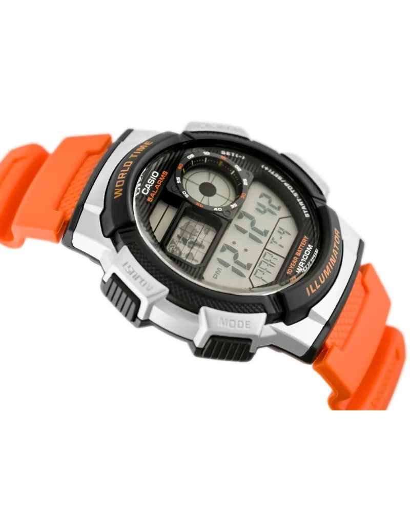 ZEGAREK MĘSKI CASIO AE-1000W 4BV (zd073d) - WORLD TIME + BOX ZEGAREK MĘSKI CASIO AE-1000W 4BV (zd073d) - WORLD TIME + BOX
