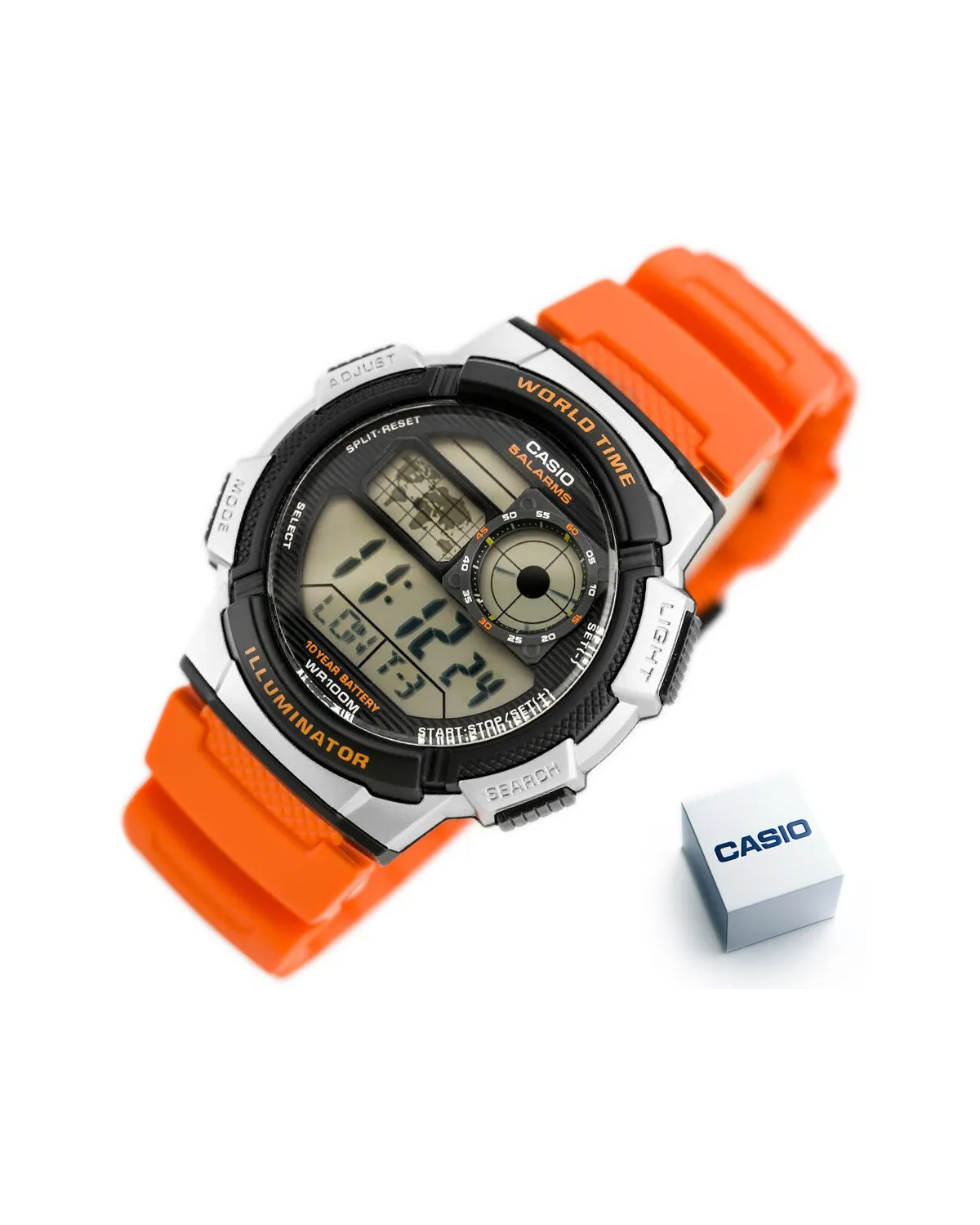 ZEGAREK MĘSKI CASIO AE-1000W 4BV (zd073d) - WORLD TIME + BOX ZEGAREK MĘSKI CASIO AE-1000W 4BV (zd073d) - WORLD TIME + BOX
