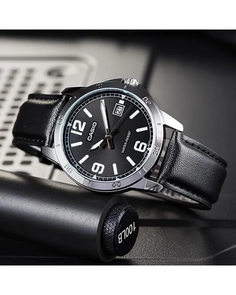 ZEGAREK MĘSKI CASIO MTP-V004L-1B + BOX (zd046g) ZEGAREK MĘSKI CASIO MTP-V004L-1B + BOX (zd046g)