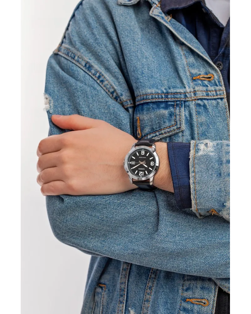 ZEGAREK MĘSKI CASIO MTP-V004L-1B + BOX (zd046g) ZEGAREK MĘSKI CASIO MTP-V004L-1B + BOX (zd046g)
