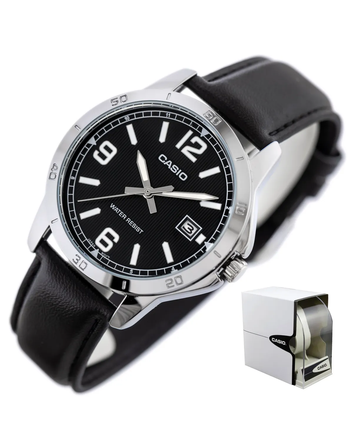 ZEGAREK MĘSKI CASIO MTP-V004L-1B + BOX (zd046g) ZEGAREK MĘSKI CASIO MTP-V004L-1B + BOX (zd046g)