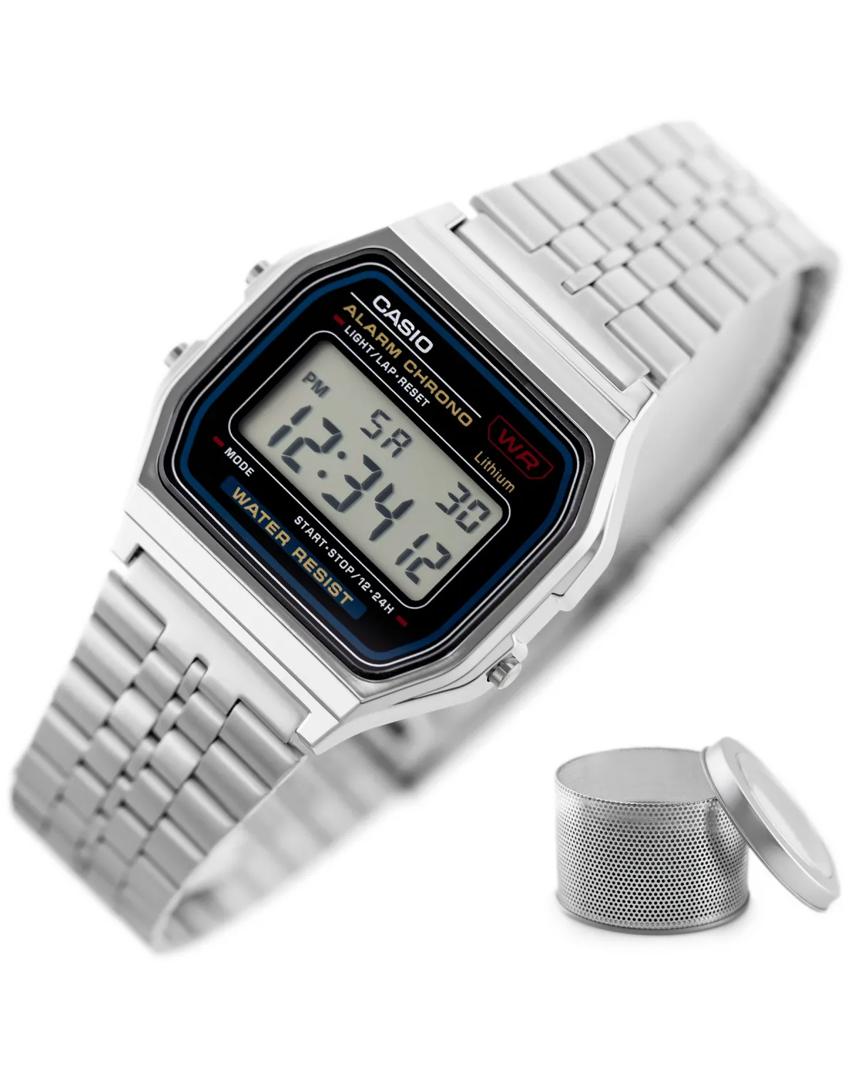 ZEGAREK MĘSKI CASIO A159W-N1DF - KLASYKA (zd168a) + BOX