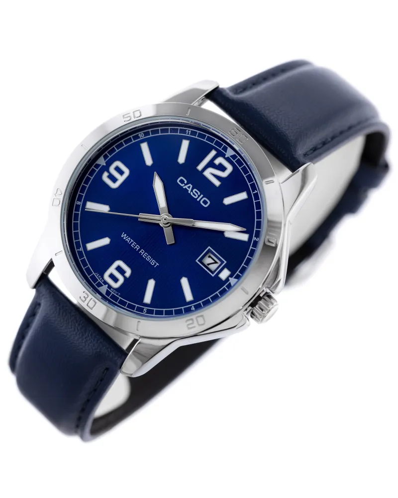 ZEGAREK MĘSKI CASIO MTP-V004L 2BUDF (zd046f) + BOX ZEGAREK MĘSKI CASIO MTP-V004L 2BUDF (zd046f) + BOX