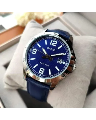 ZEGAREK MĘSKI CASIO MTP-V004L 2BUDF (zd046f) + BOX ZEGAREK MĘSKI CASIO MTP-V004L 2BUDF (zd046f) + BOX
