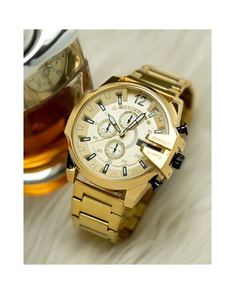 ZEGAREK MĘSKI PERFECT M513CH-05 - CHRONOGRAF (zp387d) + BOX