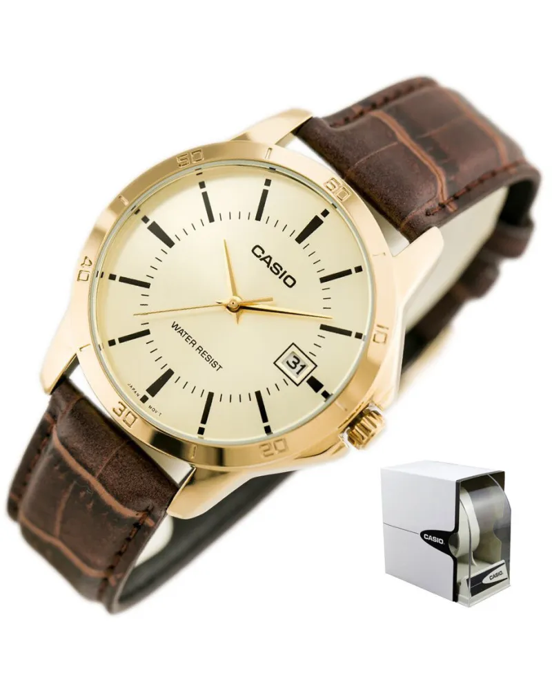 ZEGAREK MĘSKI CASIO MTP-V004GL-9A (zd046c) + BOX ZEGAREK MĘSKI CASIO MTP-V004GL-9A (zd046c) + BOX
