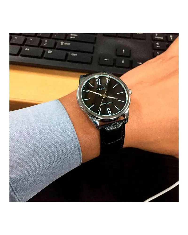 ZEGAREK MĘSKI CASIO MTP-V005L-1BUDF (zd066e) + BOX