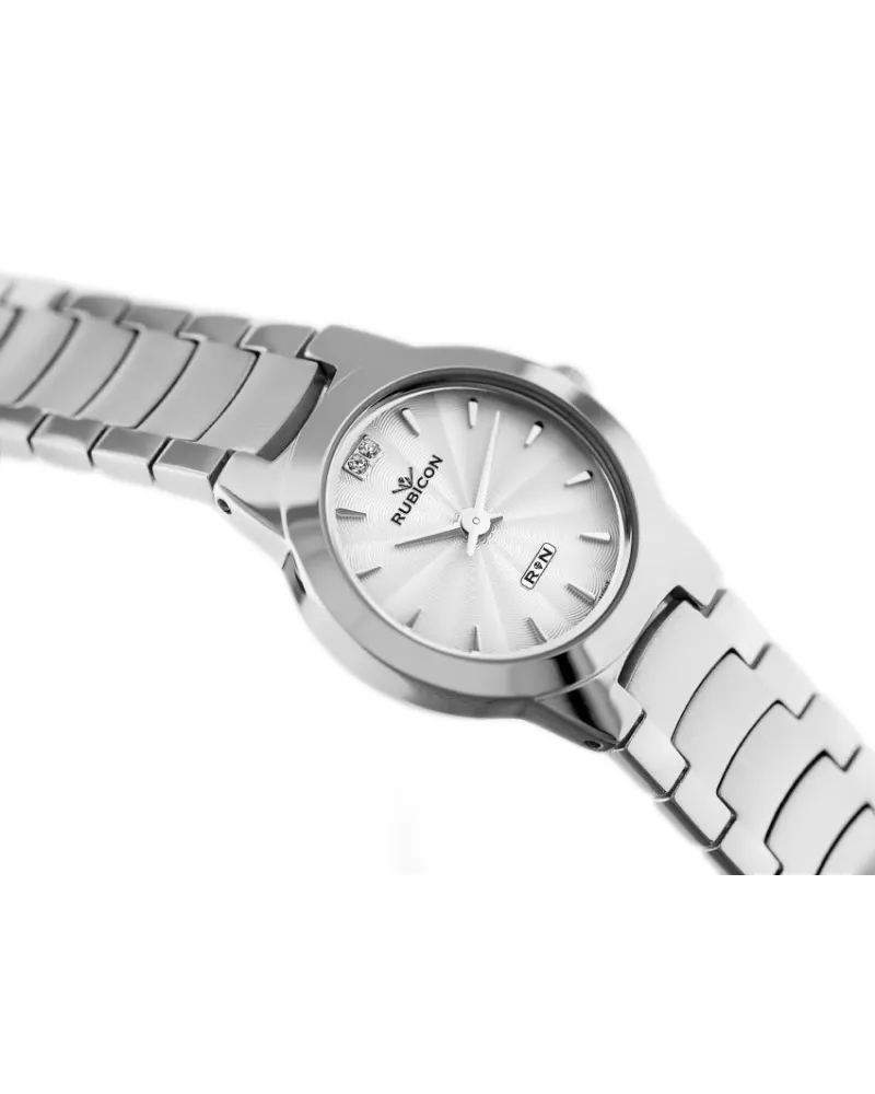 ZEGAREK DAMSKI RUBICON RNBC21 - silver (zr568a) ZEGAREK DAMSKI RUBICON RNBC21 - silver (zr568a)