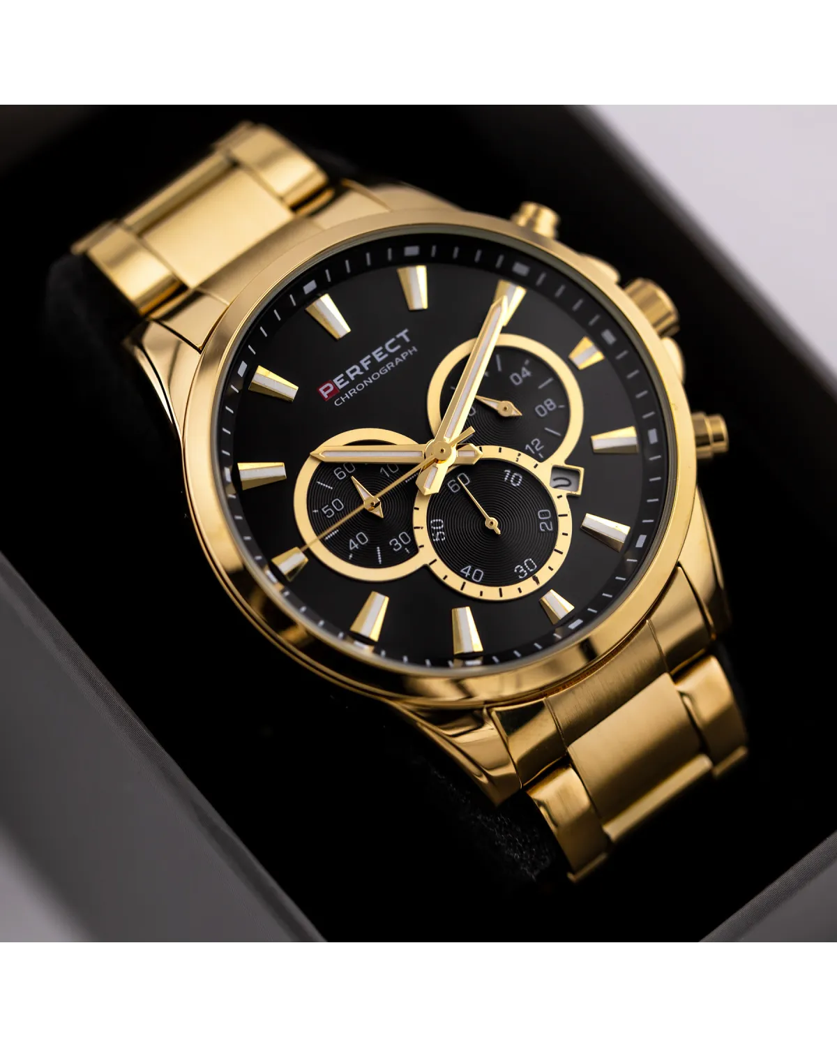 ZEGAREK MĘSKI PERFECT M510CH-02 - CHRONOGRAF (zp386b) + BOX ZEGAREK MĘSKI PERFECT M510CH-02 - CHRONOGRAF (zp386b) + BOX