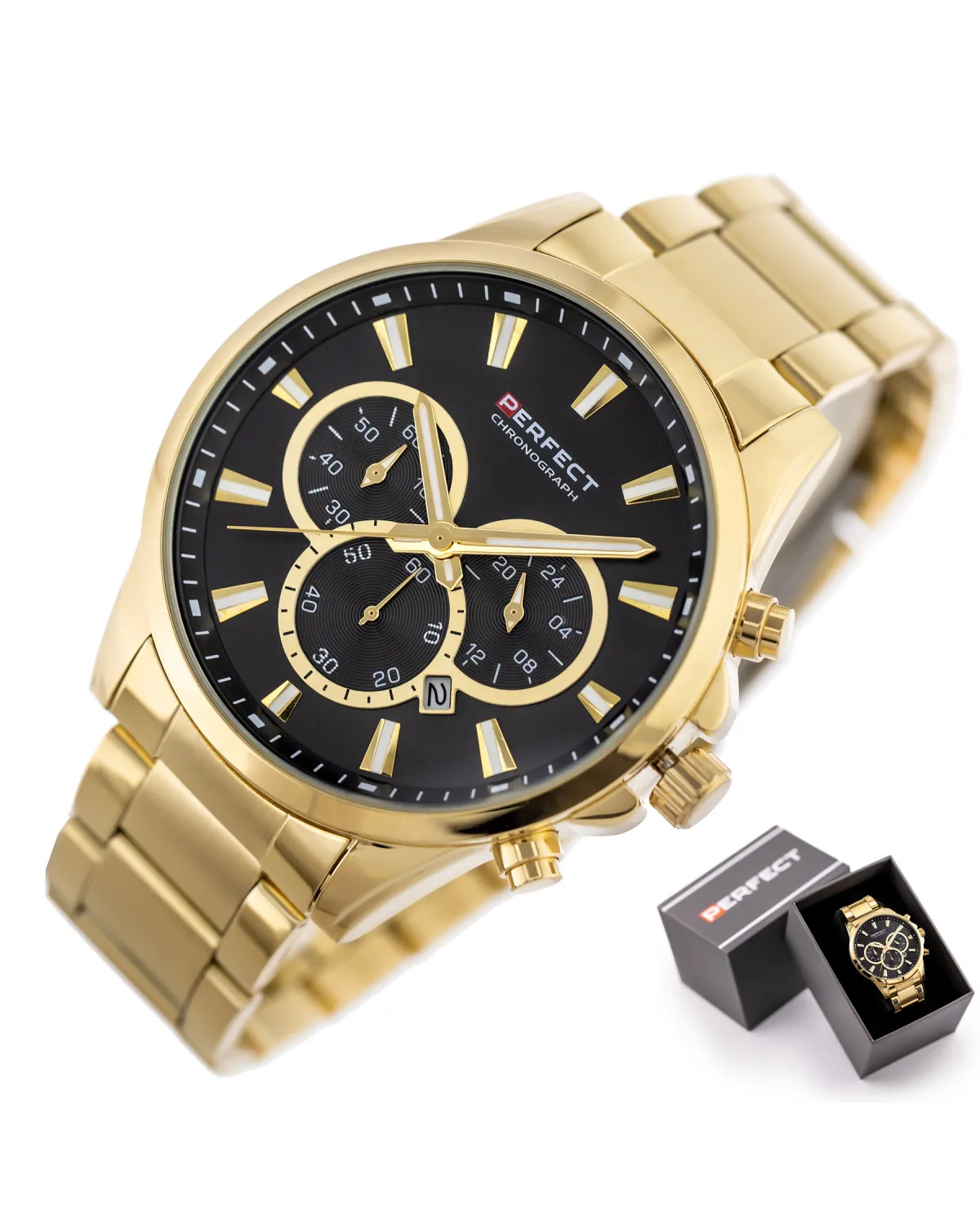 ZEGAREK MĘSKI PERFECT M510CH-02 - CHRONOGRAF (zp386b) + BOX ZEGAREK MĘSKI PERFECT M510CH-02 - CHRONOGRAF (zp386b) + BOX