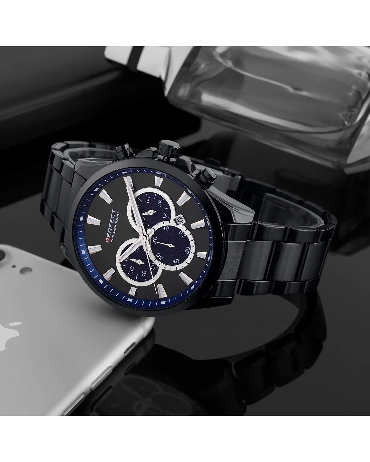 ZEGAREK MĘSKI PERFECT M510CH-03 - CHRONOGRAF (zp386c) + BOX ZEGAREK MĘSKI PERFECT M510CH-03 - CHRONOGRAF (zp386c) + BOX