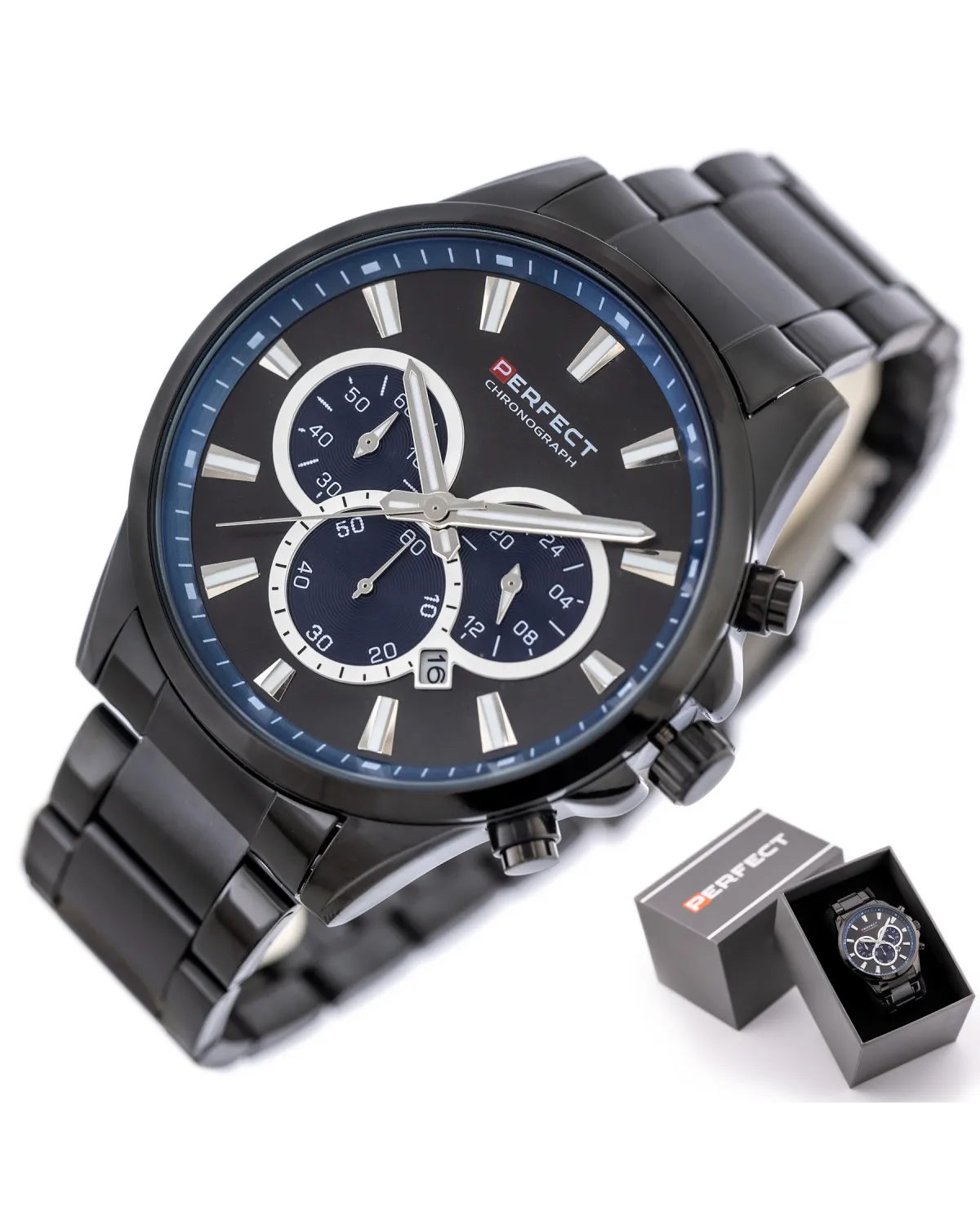 ZEGAREK MĘSKI PERFECT M510CH-03 - CHRONOGRAF (zp386c) + BOX ZEGAREK MĘSKI PERFECT M510CH-03 - CHRONOGRAF (zp386c) + BOX