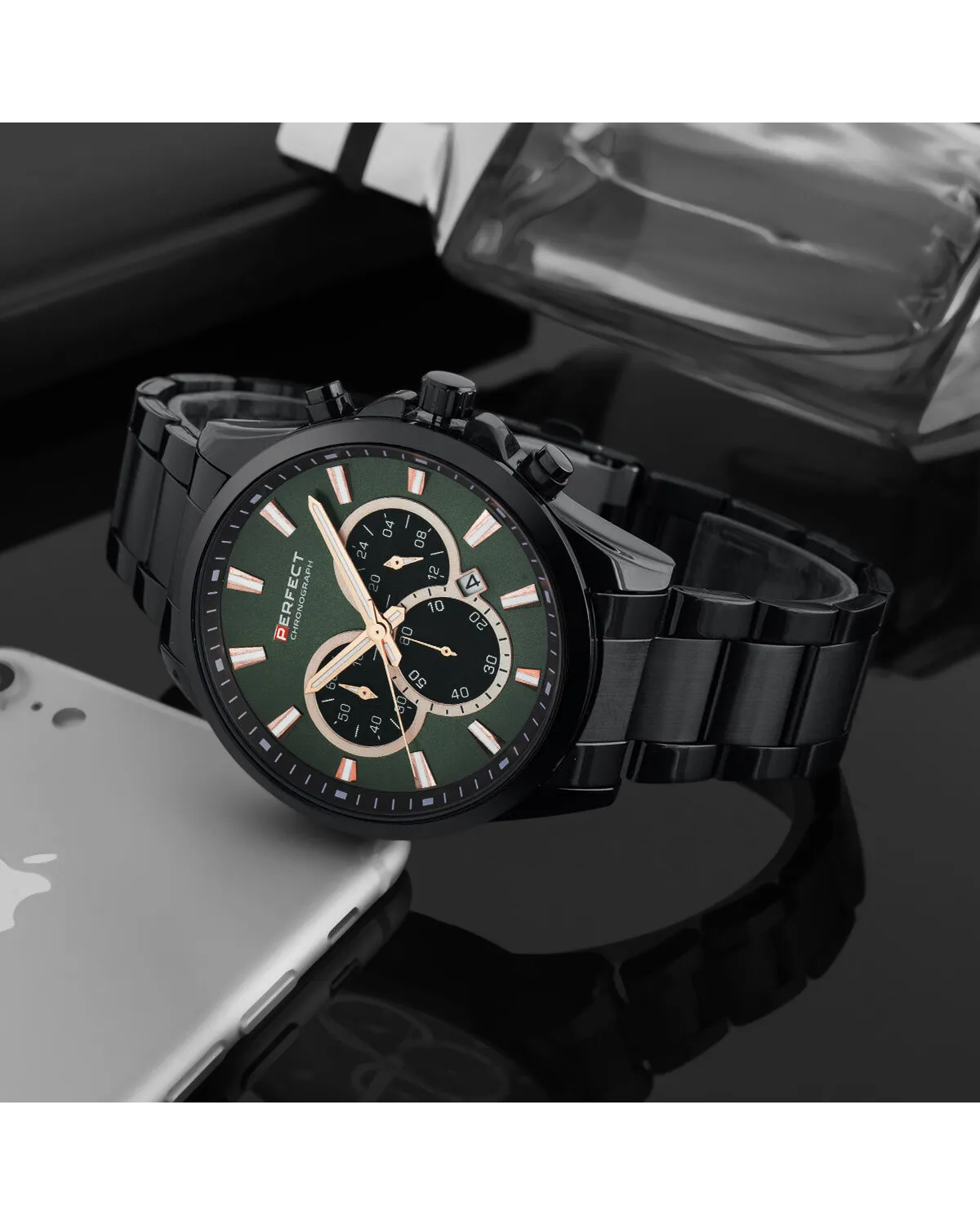 ZEGAREK MĘSKI PERFECT M510CH-04 - CHRONOGRAF (zp386d) + BOX ZEGAREK MĘSKI PERFECT M510CH-04 - CHRONOGRAF (zp386d) + BOX