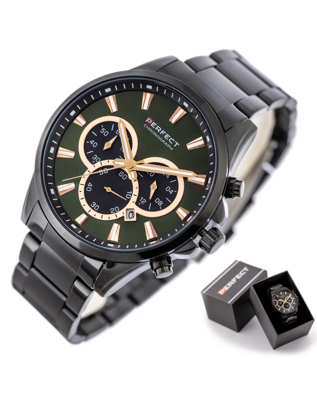 ZEGAREK MĘSKI PERFECT M510CH-04 - CHRONOGRAF (zp386d) + BOX ZEGAREK MĘSKI PERFECT M510CH-04 - CHRONOGRAF (zp386d) + BOX