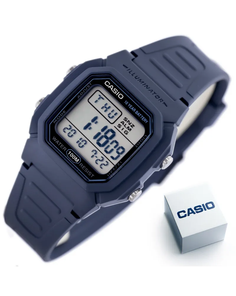ZEGAREK MĘSKI CASIO W-800H-2A (zd100c) - KLASYKA + BOX