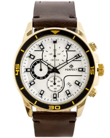 ZEGAREK MĘSKI PERFECT CH02L - CHRONOGRAF (zp351b) + BOX