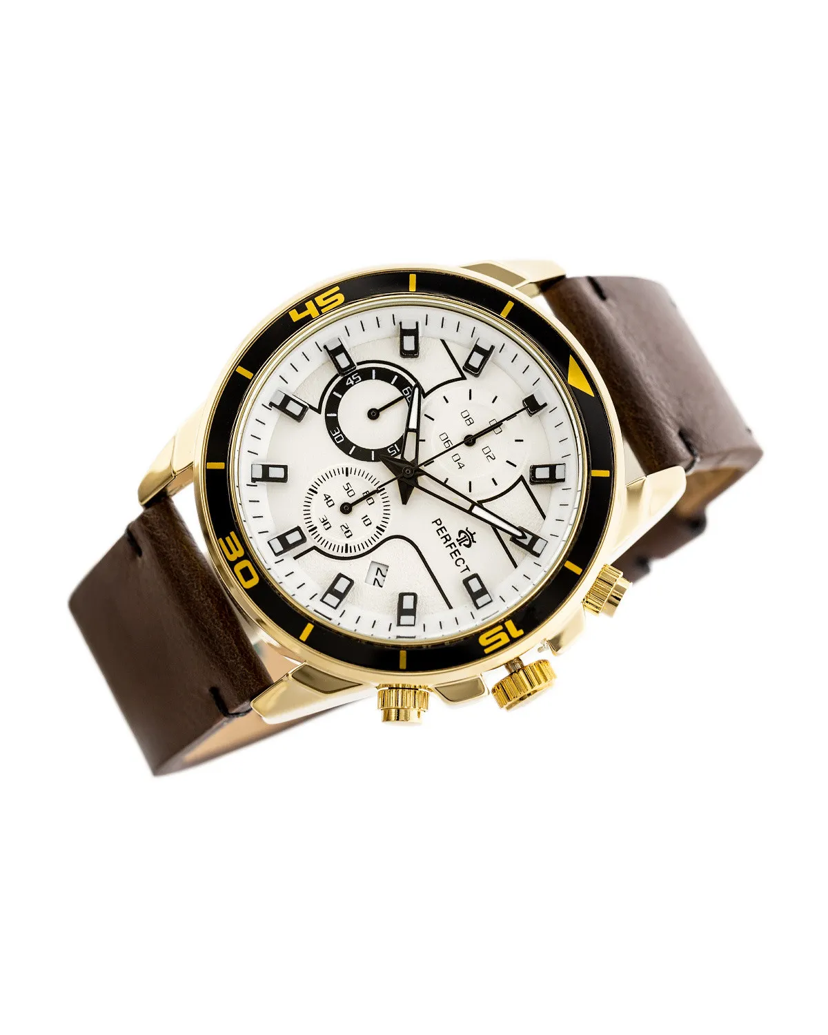ZEGAREK MĘSKI PERFECT CH02L - CHRONOGRAF (zp351b) + BOX