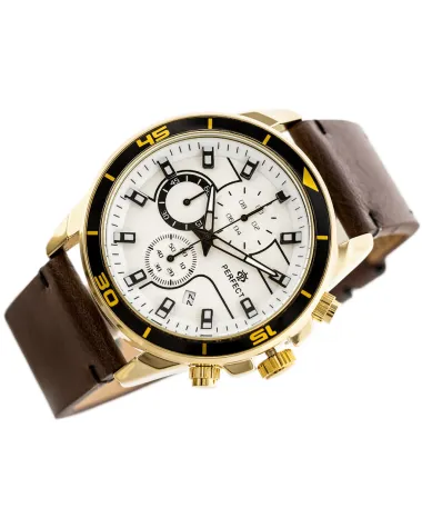 ZEGAREK MĘSKI PERFECT CH02L - CHRONOGRAF (zp351b) + BOX