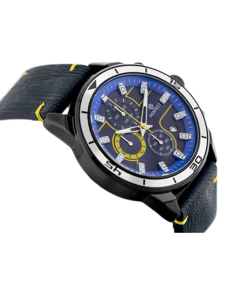 ZEGAREK MĘSKI PERFECT CH02L - CHRONOGRAF (zp351e) + BOX