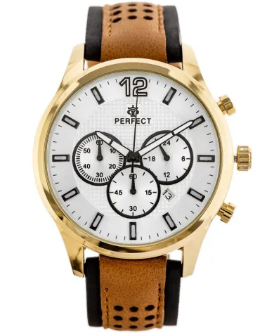 ZEGAREK MĘSKI PERFECT CH01L - CHRONOGRAF (zp354c) + BOX