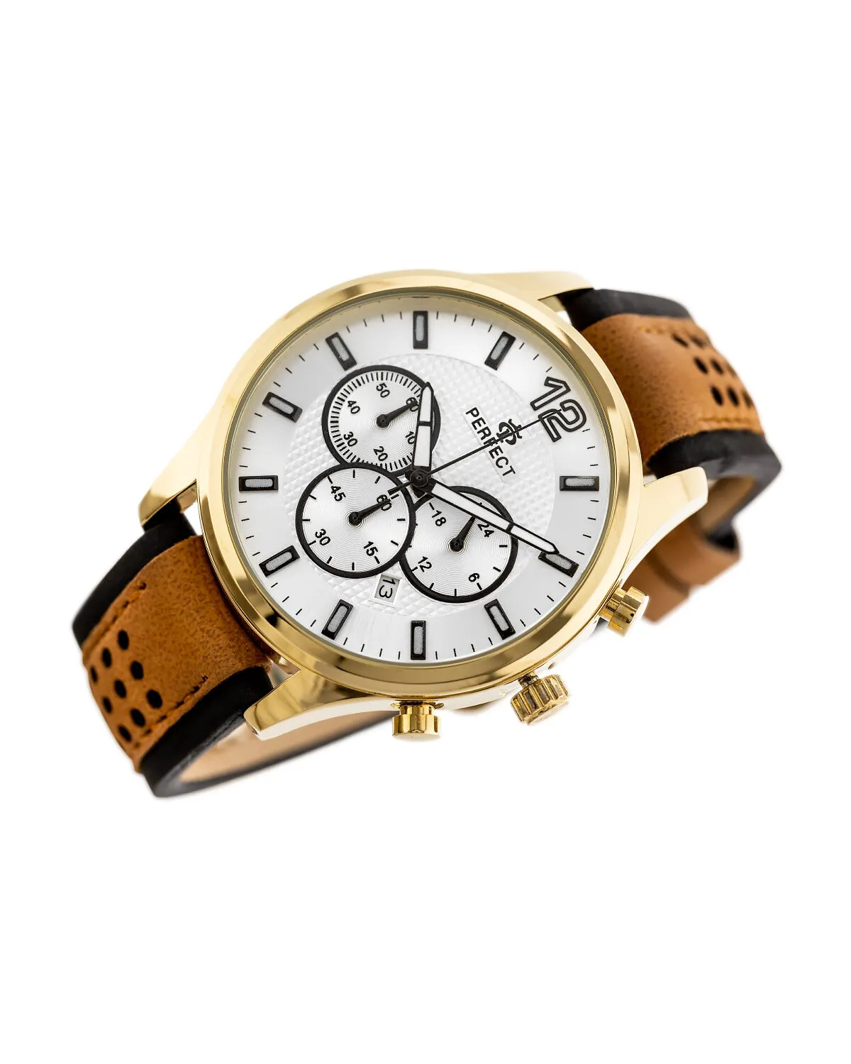 ZEGAREK MĘSKI PERFECT CH01L - CHRONOGRAF (zp354c) + BOX