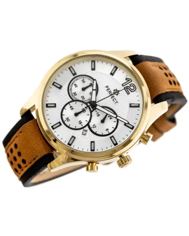 ZEGAREK MĘSKI PERFECT CH01L - CHRONOGRAF (zp354c) + BOX