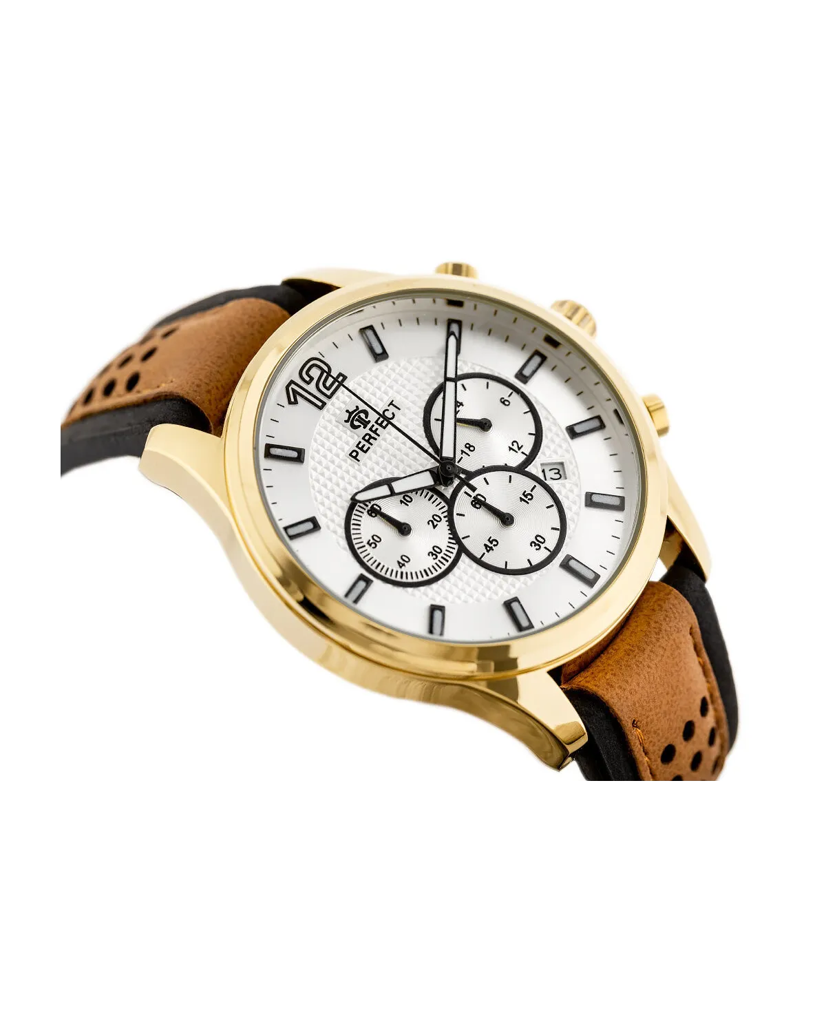 ZEGAREK MĘSKI PERFECT CH01L - CHRONOGRAF (zp354c) + BOX