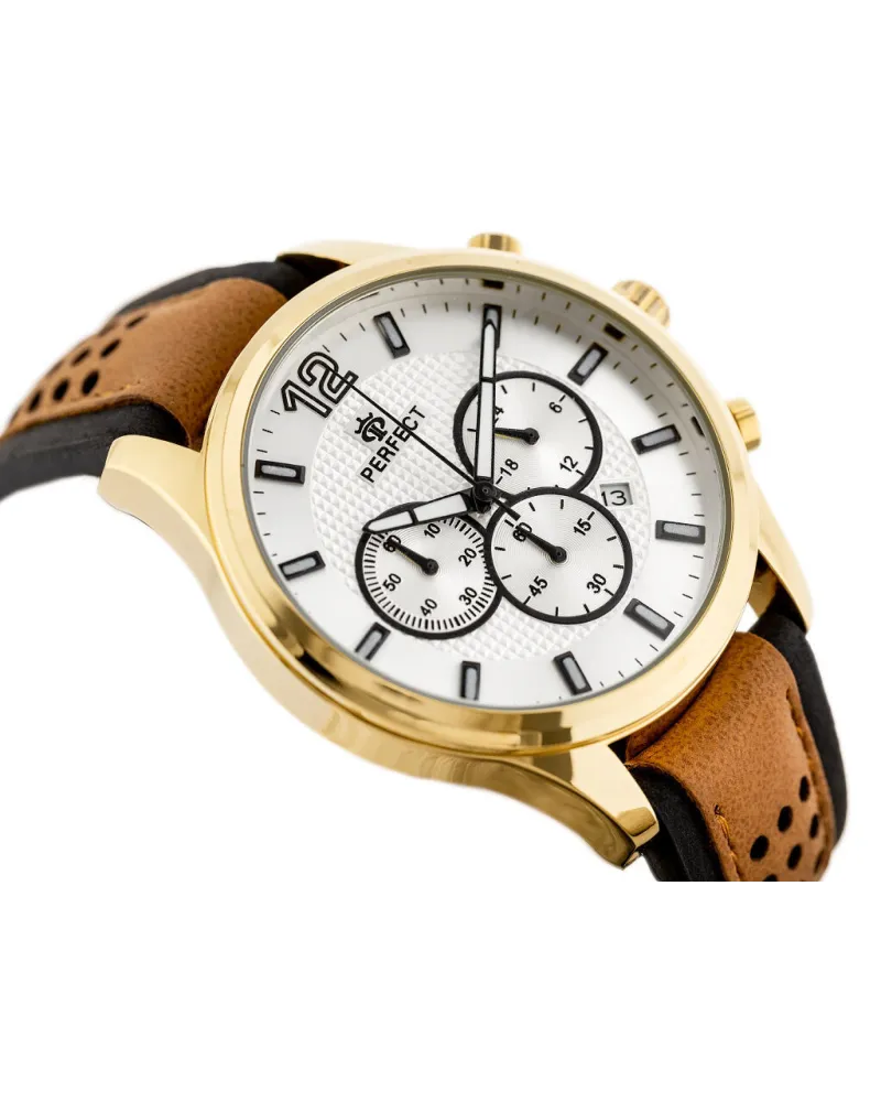 ZEGAREK MĘSKI PERFECT CH01L - CHRONOGRAF (zp354c) + BOX