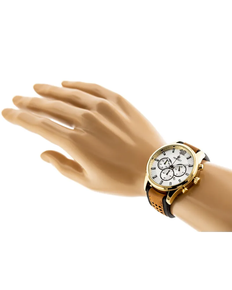 ZEGAREK MĘSKI PERFECT CH01L - CHRONOGRAF (zp354c) + BOX